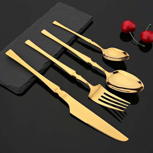 Golden tableware shop