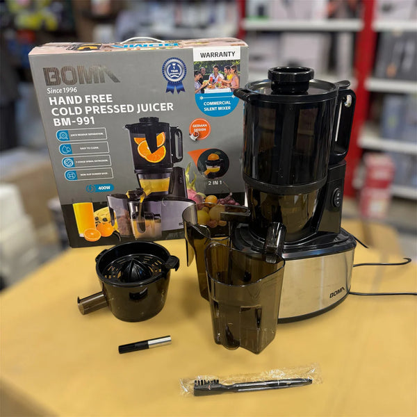 Boma 2 in 1 Full Mouth Cold Pressed Juicer BM-991