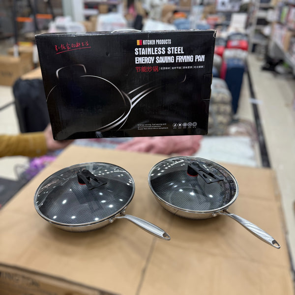 Energy Saving Laser Coated Deep karai with Handle