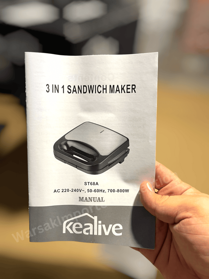 AUKEY Kealive 3 in 1 Deep Fill Sandwich Maker