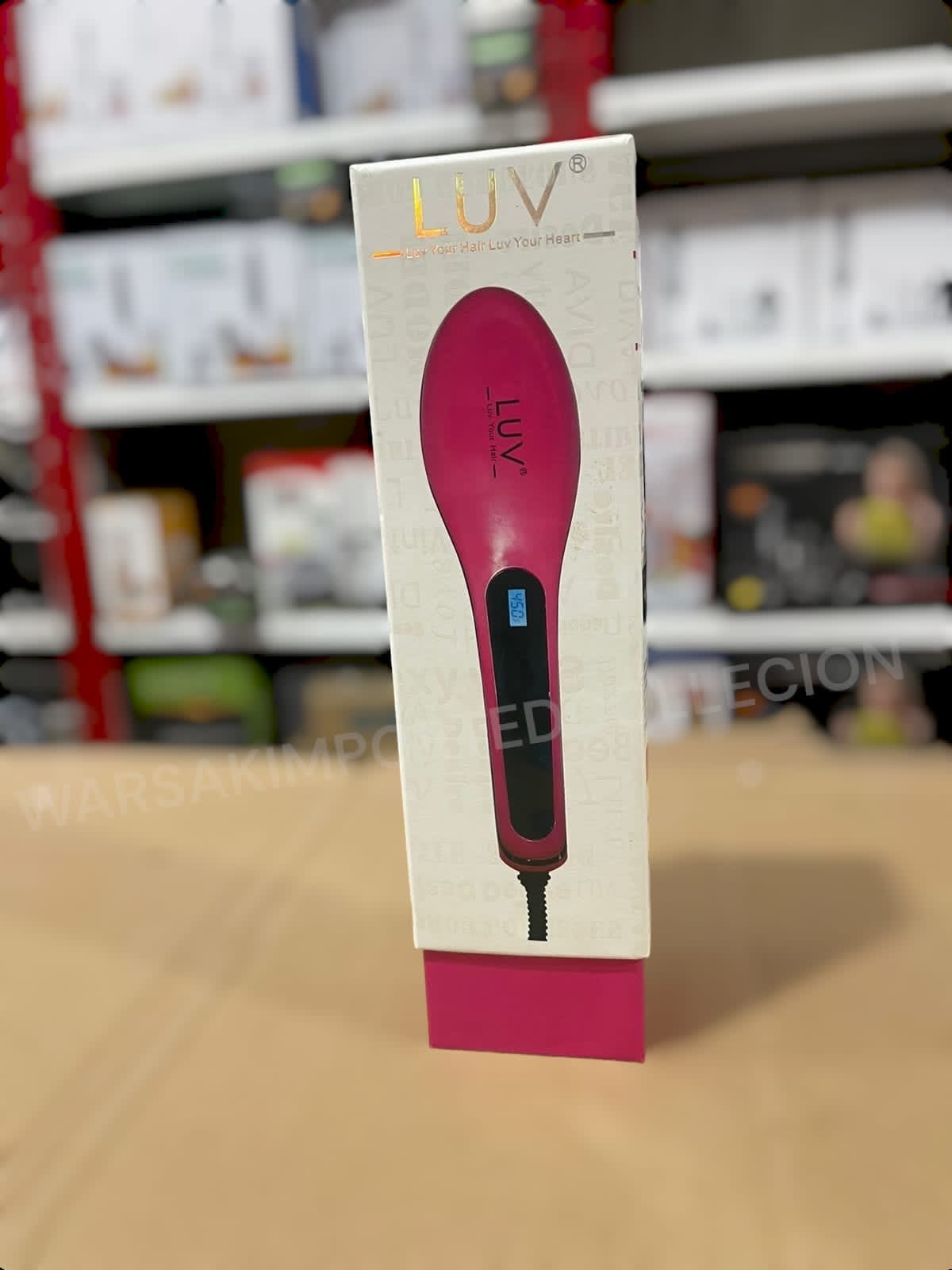 LUV Hair Straightener Brush Warsak Imported Collection