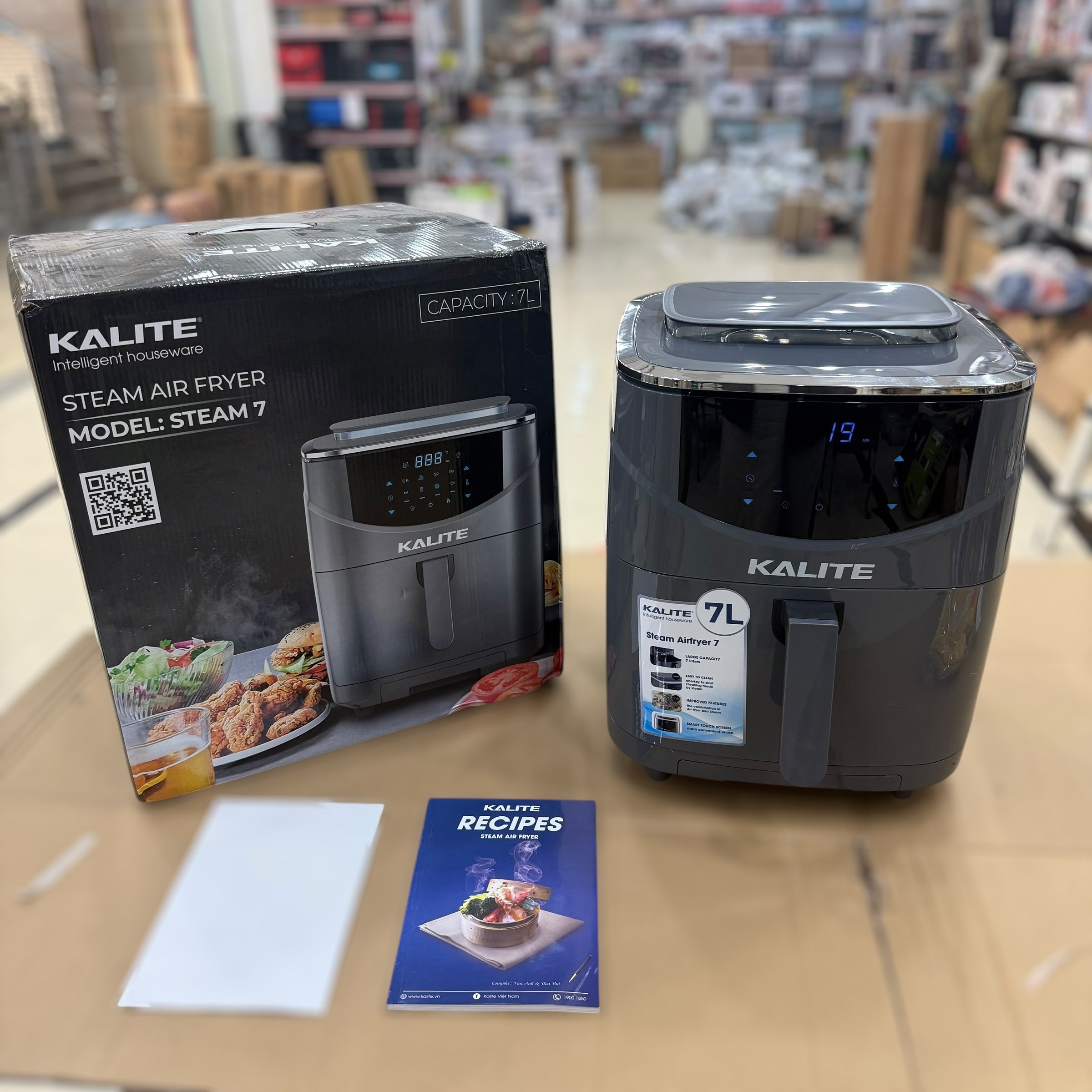 KALITE Digital Air Fryers with Steamer XXL 7L – Warsak Imported Collection