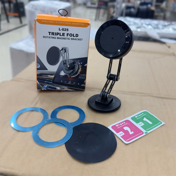 Triple Fold Rotating Magnetic Bracket Mobile Holder L-025