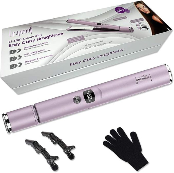 Lisiproof Wireless 2 in 1 Hair Straightener & Curler