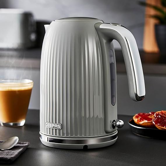GEEPAS 1.7L Fluted Electric Kettle 3000W-38068