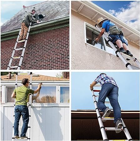 Aluminum Single Side Telescopic Foldable Ladder