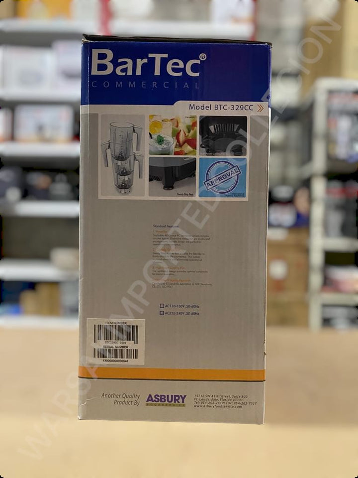 Bartec BTC-329PE 48 oz Commercial Blender 1HP