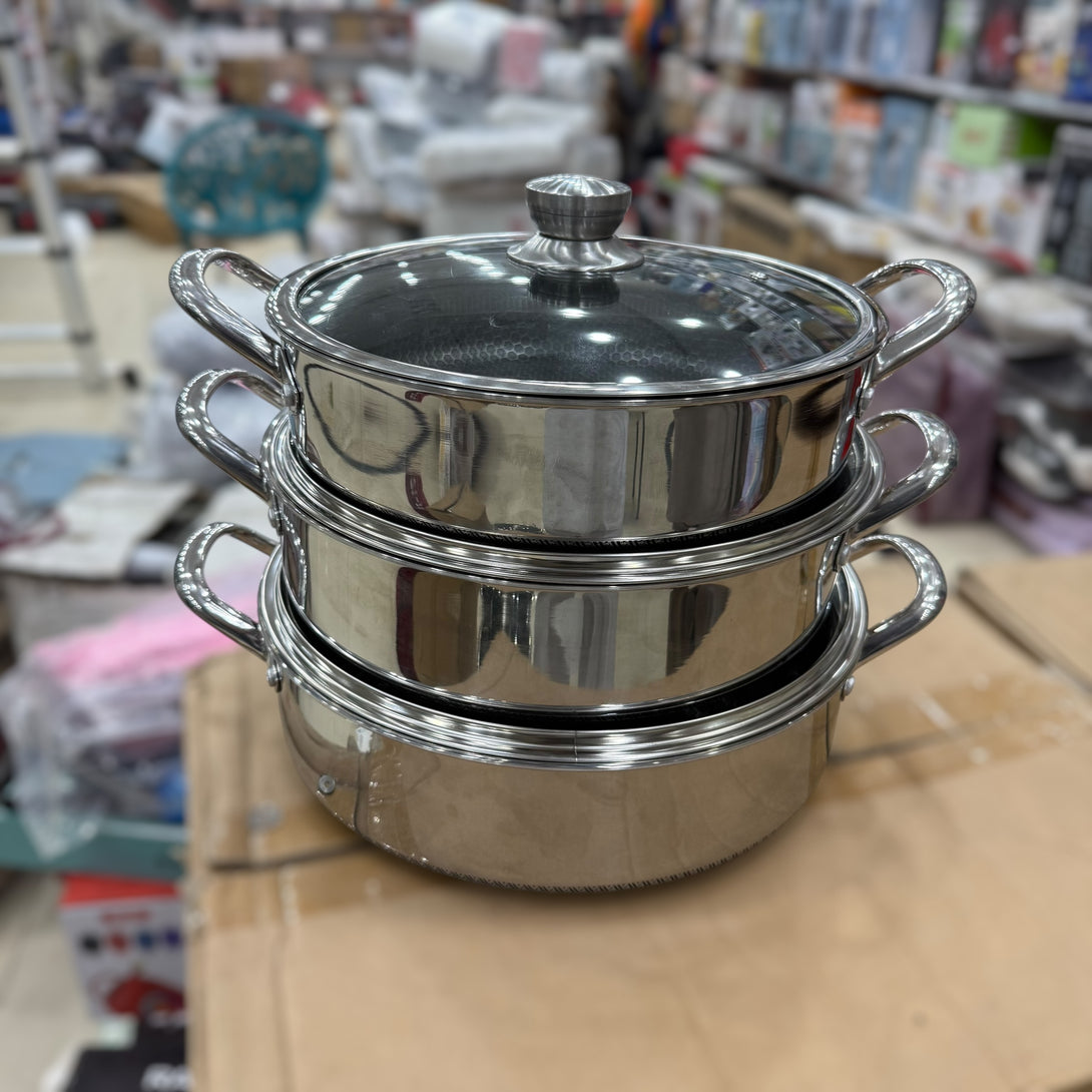 Laser Coated 6pcs Cookware Set Size 30cm to 34cm – Warsak Imported ...