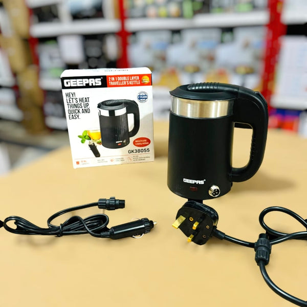 Geepas 2 in 1 Mini Travel Kettle 38055