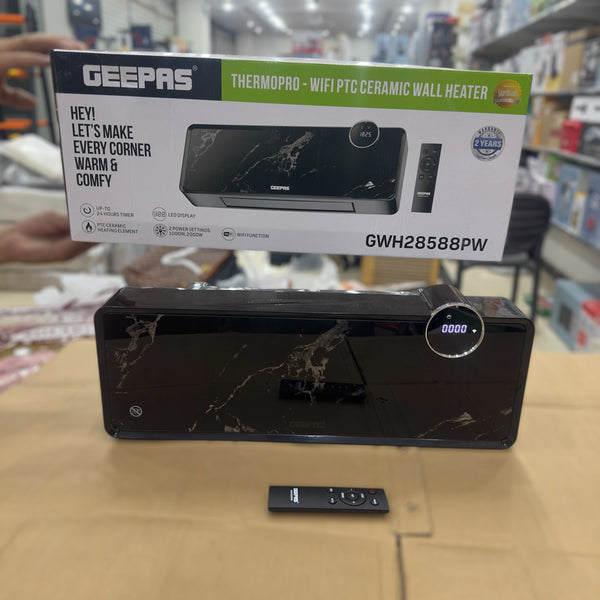 Geepas Thermopro Wifi PTC Ceramic Wall Heater 28588