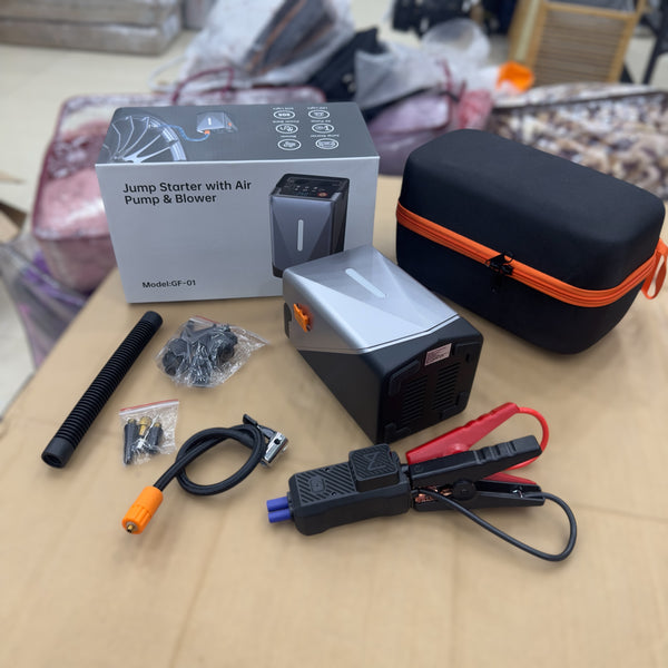 6 in 1 Jump Starter With Air Pump & Blower GF01