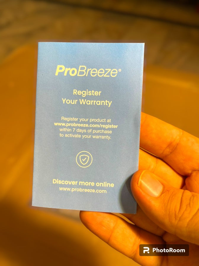 brezee air fryer warranty card