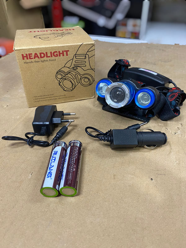 HEADLIGHT With 2 Rechargeable Batteries