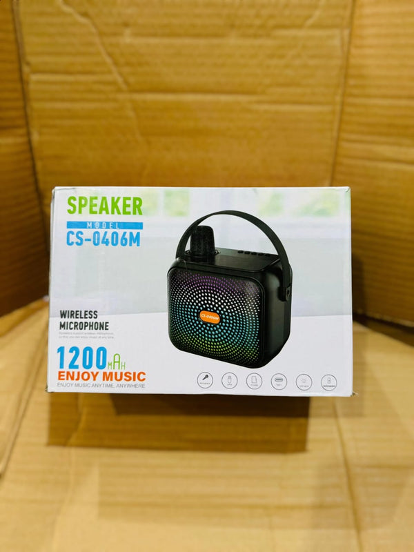 Chargeable Speaker With Wireless Microphone CS-0406M