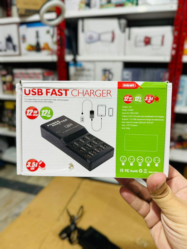 12 USB Fast Charger