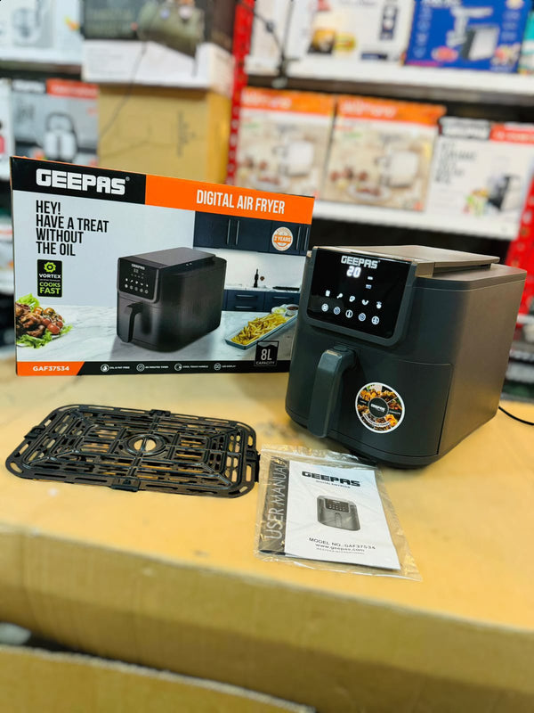 GEEPAS 8L Digital Air Fryer 1700W-37534