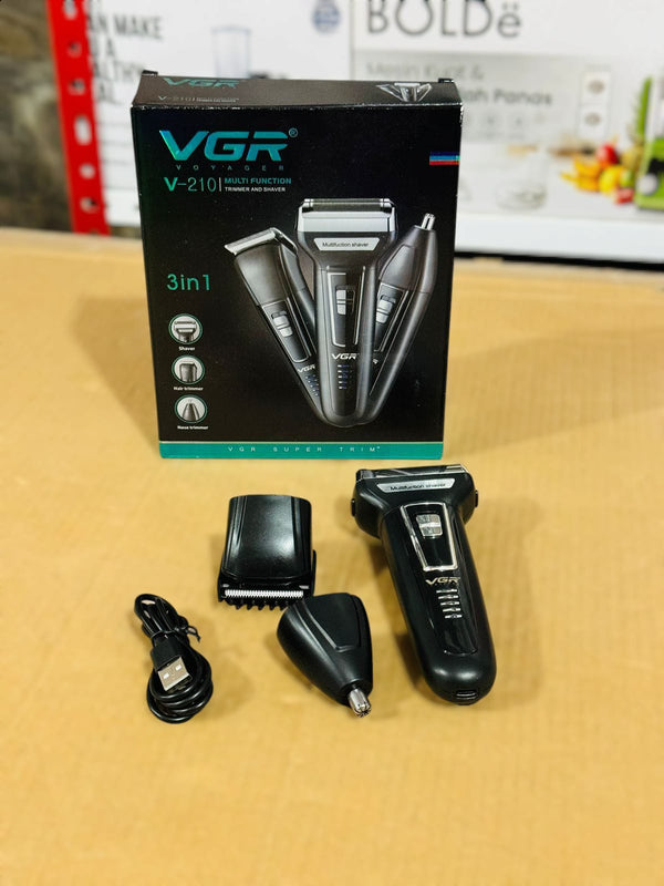 VGR 3 in 1 Trimmer & Shaver V-210