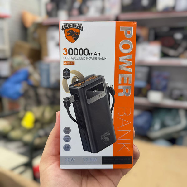 Golden 30000mAh LED Power Bank G-0010