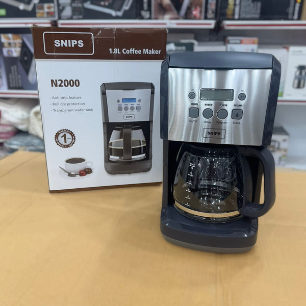 Snips 1.8L Black Coffee Maker N2000
