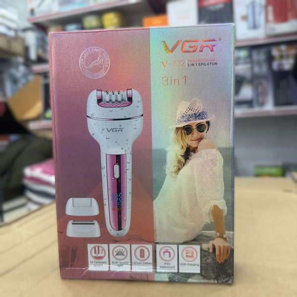 VGR 3 in 1 Epilator V-732