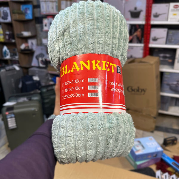Double Bed Ribbed Soft AC Blankets