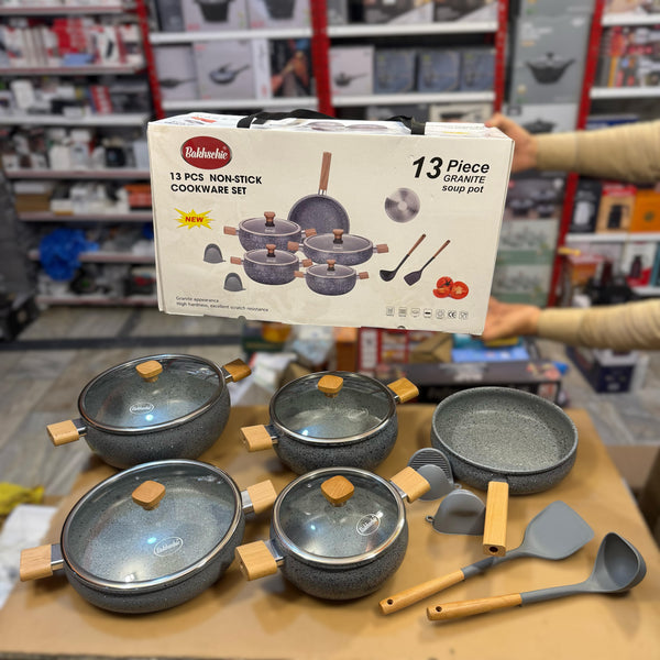 13pcs Bakhschie Granite Cookware Set