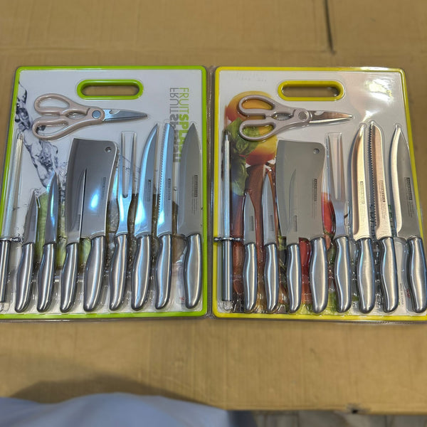Heavy 11pcs Kitchen Knife Set 17.5x13.5 inch