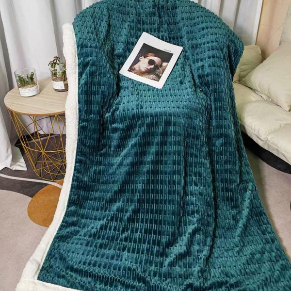 All Seasons Double Bed Sherpa Throw Blankets