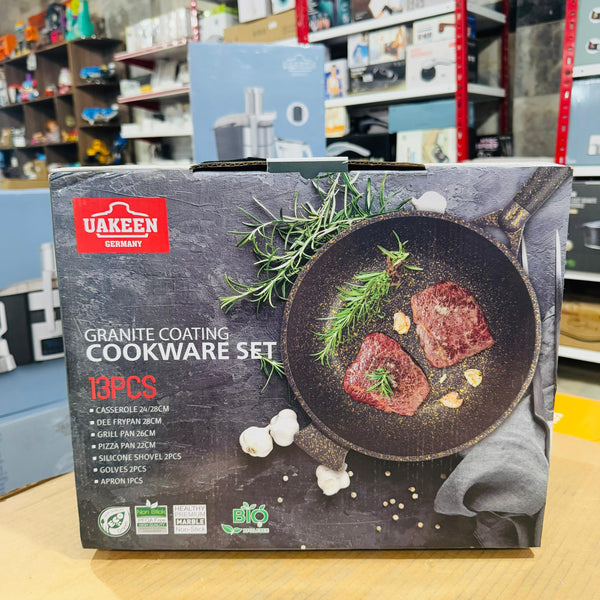 Uakeen Germany Induction Die-Cast Granite Cookware Set 13pcs VK-61