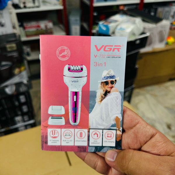 VGR 3 in 1 Ladies Epilator Shaver & Callus Remover