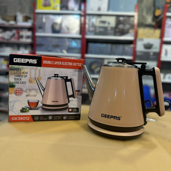 Geepas 1.2L Double Layer Kettle 38012