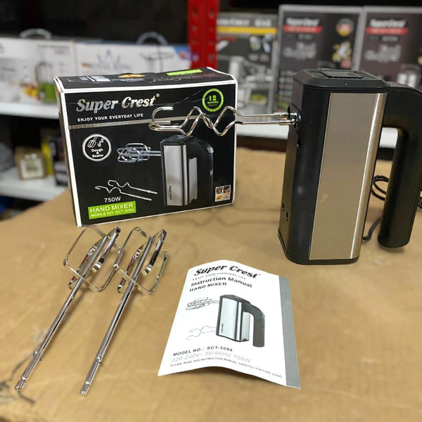 SUPER CREST Hand Mixer 750W SCT-5004