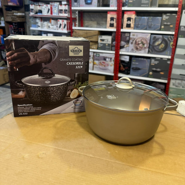 Uakeen Germany Induction Die-Cast Granite Casserole 32cm VK-532
