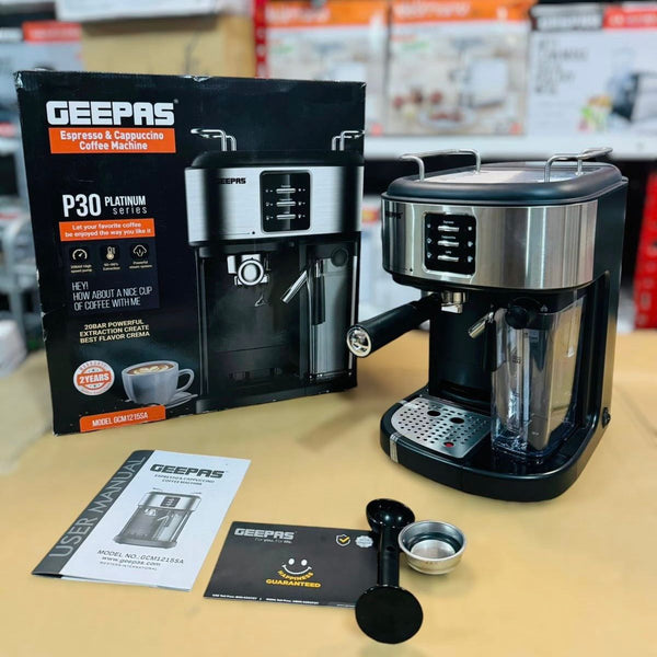 GEEPAS 1250W 3 in 1 Coffee Machine-1215