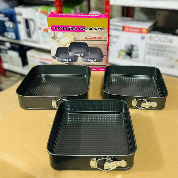 3Pcs Non-Stick Cake Mould Set
