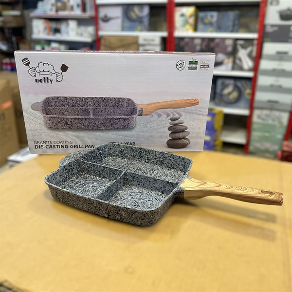 Uiioy Induction Granite Coating Die-Cast Grill Pan 28cm