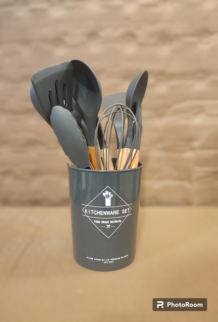 SILICONE COOKING UTENSILS SET