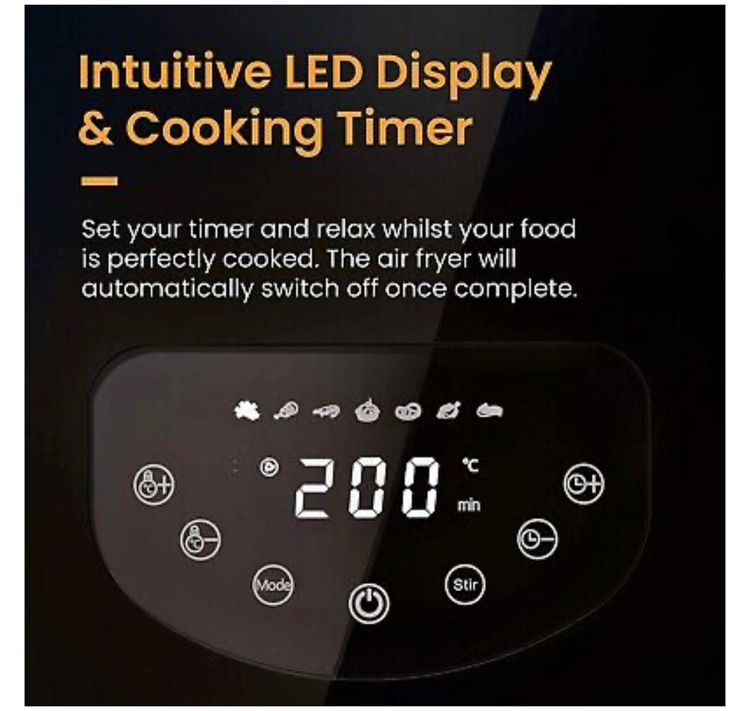 led display air fryer