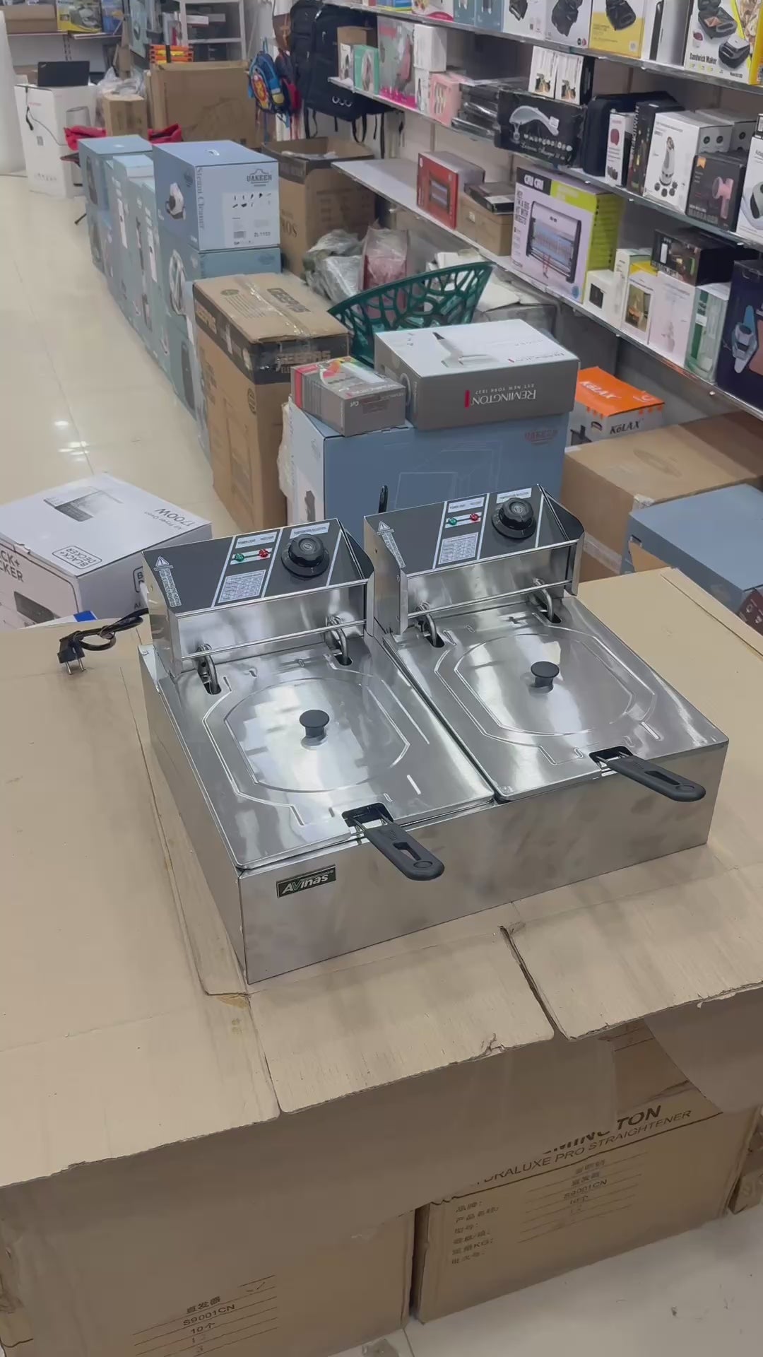 Double Avinas 6.8L+6.8L Deep Fryer AV-668y – Warsak Imported Collection