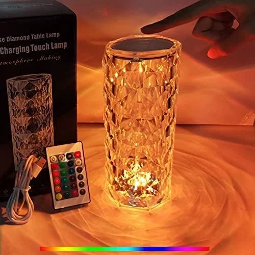 Rechargeable Touch Control Crystal Table Lamp